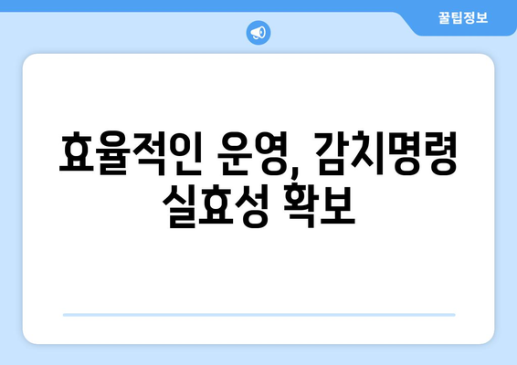 감치명령 정당성 확보 위한 5가지 조치 | 법적 근거, 사회적 합의, 투명성, 효율성, 책임