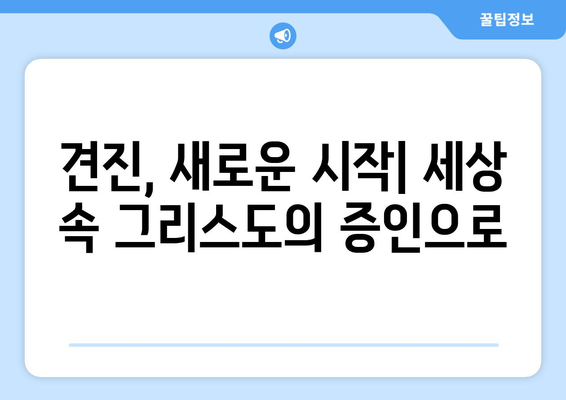 견진성사 후, 세상에서 그리스도의 증인이 되는 삶| 나의 사명과 책임 | 견진, 그리스도인, 봉사, 사랑, 증거