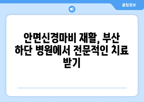 부산 안면신경마비, 하단 관리가 중요한 이유 | 안면신경마비, 재활, 치료, 부산 병원