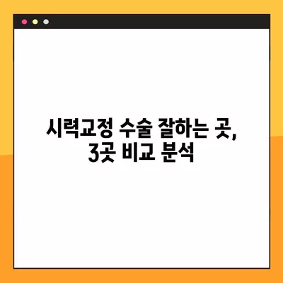 서울 종로구 교남동 스마일 라식/라섹 추천 안과 3곳| 시력교정 수술 잘하는 곳 비교분석 | 백내장, 녹내장, 렌즈삽입술 비용