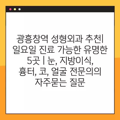 광흥창역 성형외과 추천| 일요일 진료 가능한 유명한 5곳 | 눈, 지방이식, 흉터, 코, 얼굴 전문의