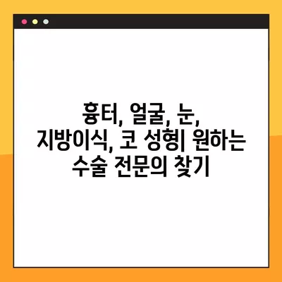 서울 중구 장교동 성형외과 추천| 5곳 비교분석 | 일요일 진료 가능한 전문의 찾기 | 흉터, 얼굴, 눈, 지방이식, 코 성형 정보