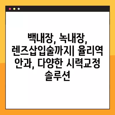 율리역 스마일 라식/라섹 잘하는 곳 안과 추천| 1위부터 비교분석 | 백내장, 녹내장, 렌즈삽입술, 시력교정 수술 비용