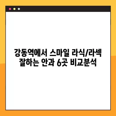 강동역 스마일 라식/라섹 잘하는 안과 6곳 추천| 렌즈삽입술, 녹내장, 백내장 정보까지! | 시력교정 수술 가격 비교