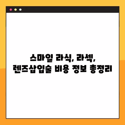 노들역 스마일 라식, 라섹 잘하는 안과 2곳 추천 | 렌즈삽입술, 백내장, 시력교정 수술 비용 정보