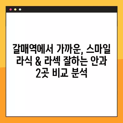 갈매역 스마일 라식 & 라섹 잘하는 안과 2곳 추천| 렌즈삽입술, 시력교정 수술 비용까지! | 녹내장, 백내장 정보