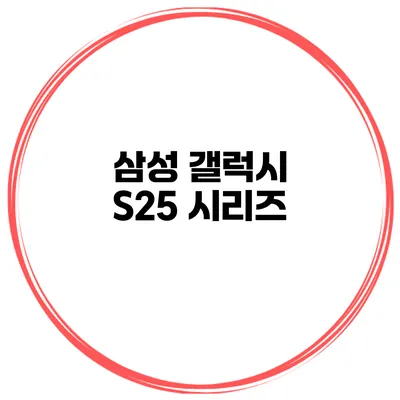 삼성 갤럭시 S25 시리즈